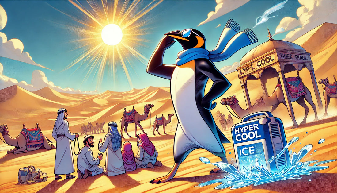 Penguin Thabet's Adventure in the Saudi Desert with Hypercool